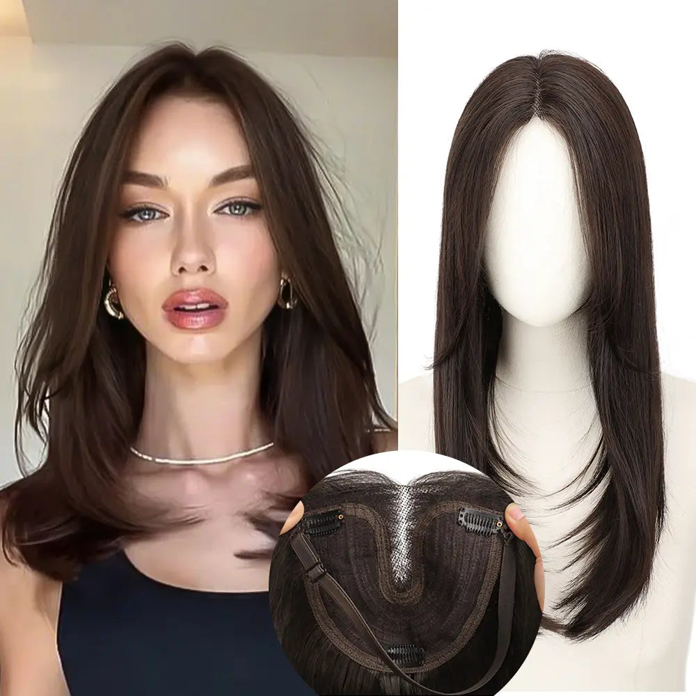 18 Inch Natural-Looking Hair Topper for Women