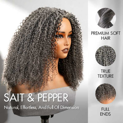 🔥 Final Hours! Curly V Part Human Hair Glueless Wig Sale