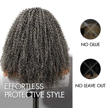🔥 Final Hours! Curly V Part Human Hair Glueless Wig Sale
