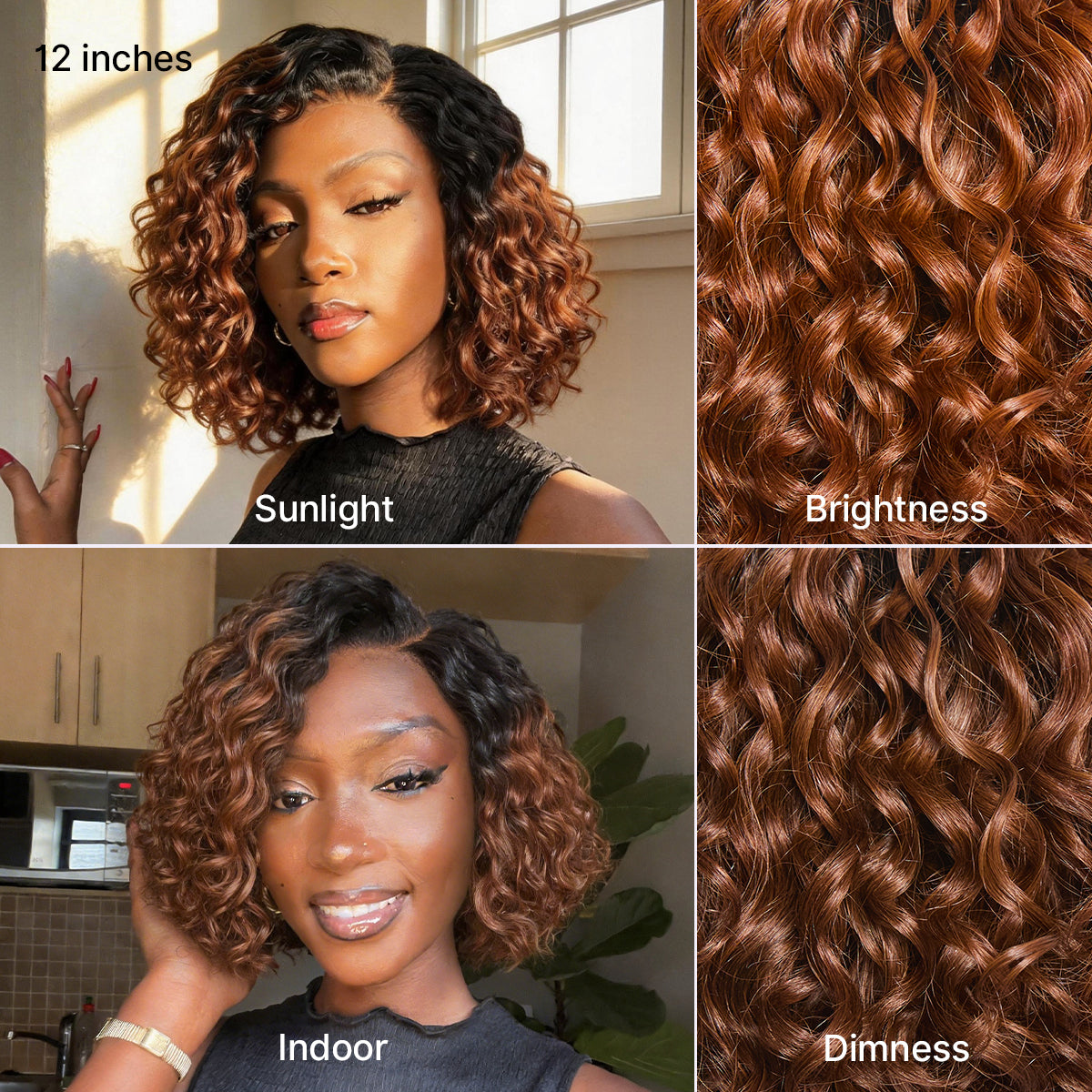 ⚡ Final Hours❤️Blonde Highlight Curly Glueless HD Lace Wig Human Hair Pre-Cut Lace Pre-Plucked Pre-Bleached