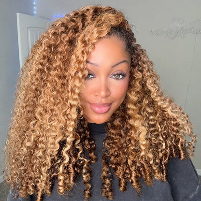 🚨 Final Hours to Save Big! 3 In 1 Half Wig | Glueless Invisible Water Wave Wear Go Half Wig Flip Over Human Hair Wig With Elastic Drawstring Flip Over Wig