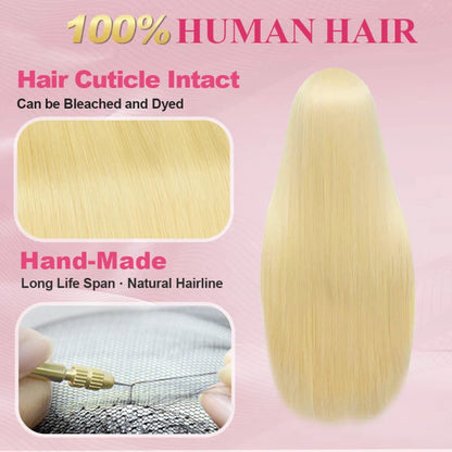 ⚡ Final Hours – Up to 57% Off🌷💥Straight HD Transparent Lace Front Wigs Human Hair