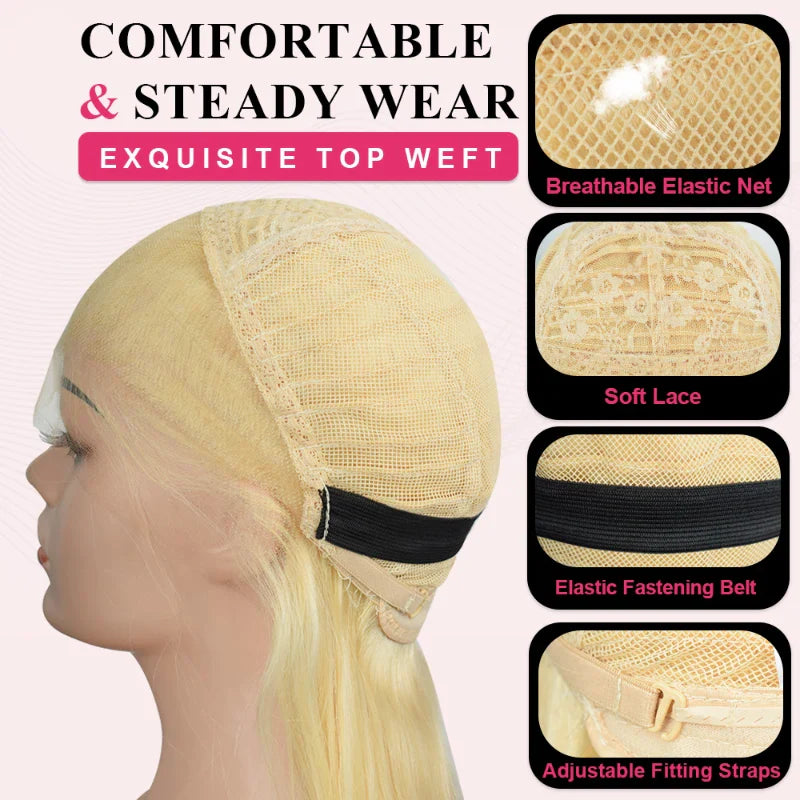 ⚡ Final Hours – Up to 57% Off🌷💥Straight HD Transparent Lace Front Wigs Human Hair