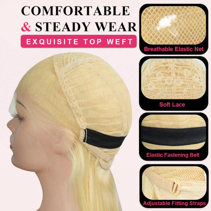 ⚡ Final Hours – Up to 57% Off🌷💥Straight HD Transparent Lace Front Wigs Human Hair