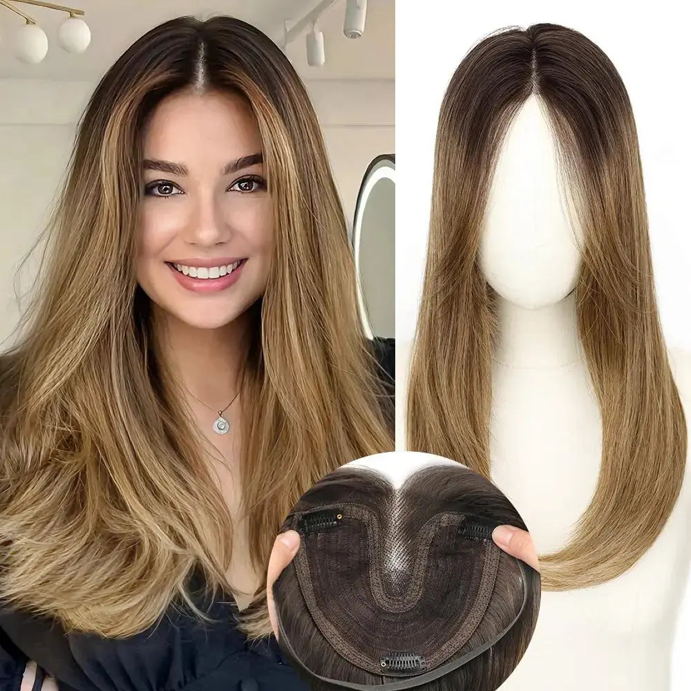 18 Inch Natural-Looking Hair Topper for Women