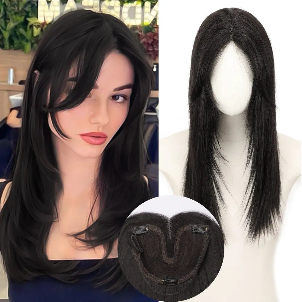 18 Inch Natural-Looking Hair Topper for Women