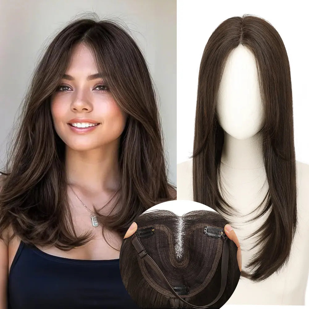 18 Inch Natural-Looking Hair Topper for Women