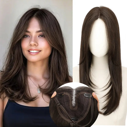 18 Inch Natural-Looking Hair Topper for Women