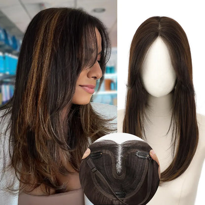 18 Inch Natural-Looking Hair Topper for Women