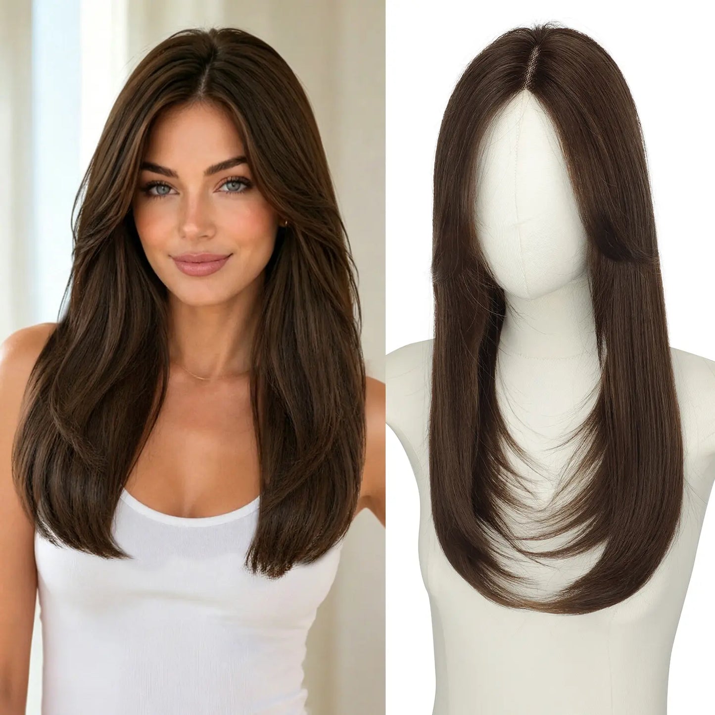 18 Inch Natural-Looking Hair Topper for Women