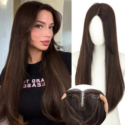 18 Inch Natural-Looking Hair Topper for Women
